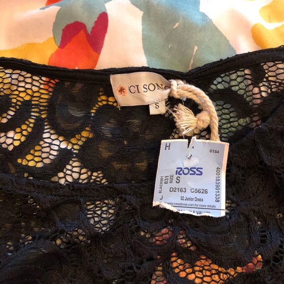 Black lace dress juniors size S - Picture 4 of 5